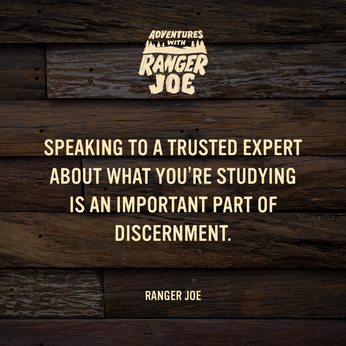 Ranger Joe explains to Bobby how to view discernment.

To watch the show go to graceproductions.org
