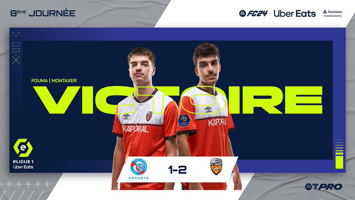Important win against @RCSA_esports , good points for the leaderboard 💪 Next wednesday vs PSG ⚔️ @fouma__ @CoachMookie_ @FCLorient @FCL_eSports