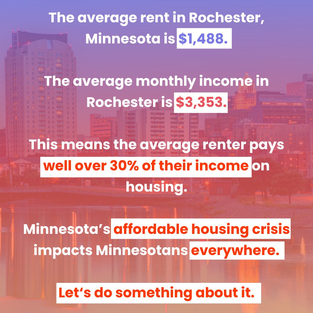A safe, economically strong Minnesota is an affordable Minnesota.
Join the thousands of Minnesotans who agree that housing should also be affordable.
Take action at bringithomeminnesota.org/sign-up.
#BringItHomeMN #endhomelessness #homelessnessprevention #MNLeg #Rochester