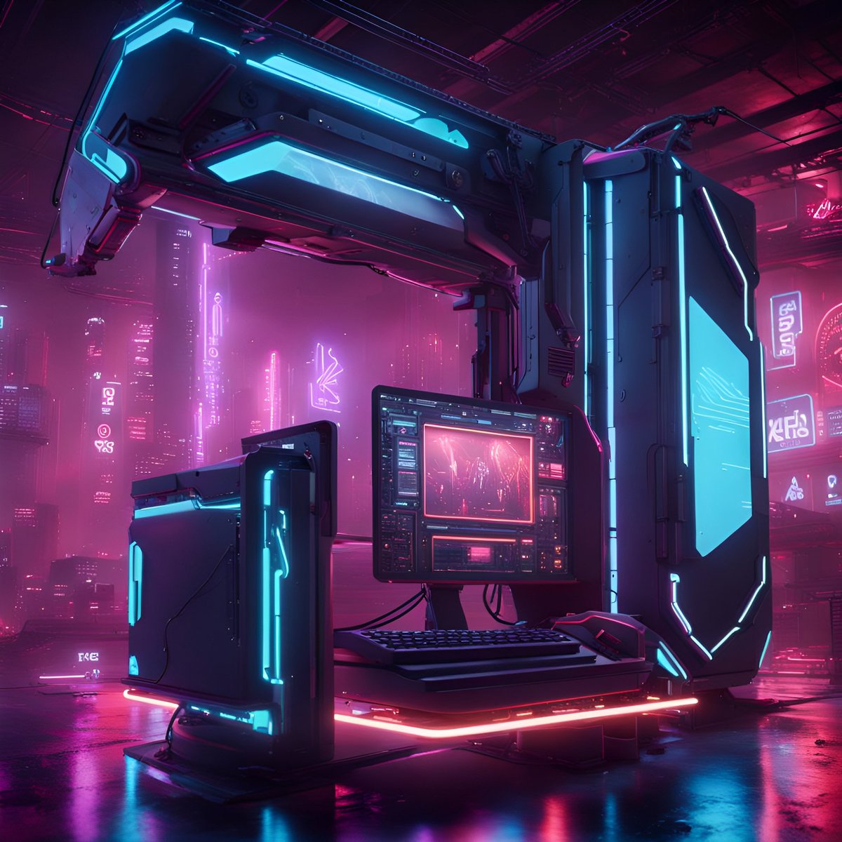 Lynx personal computer 🖥

#computer #pc #set #gaming #neon #cyberpunk #cyberpunk2077 #cyber #cool #gamer #gamerlife #gamergirl #ai #artificialintelligence #personalcomputer