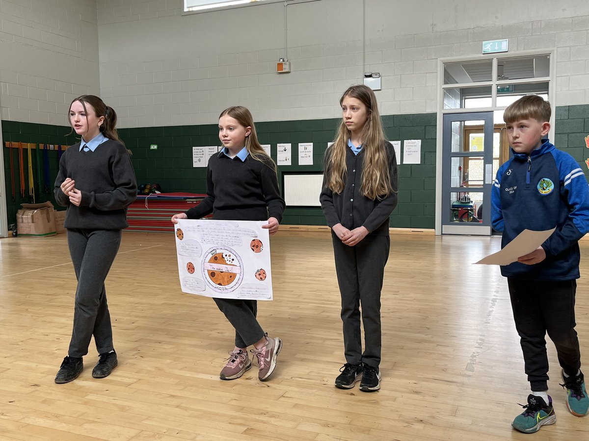 Over the last number of weeks, Sixth Class have been taking part in @JEP_ie. Pupils presented their business ideas in our very own “Dragon’s Den.” It was a tough decision but the the business “The Cookie Jar” was the ultimate winner. Well done Moya, Caoimhe, Sara and Cian!