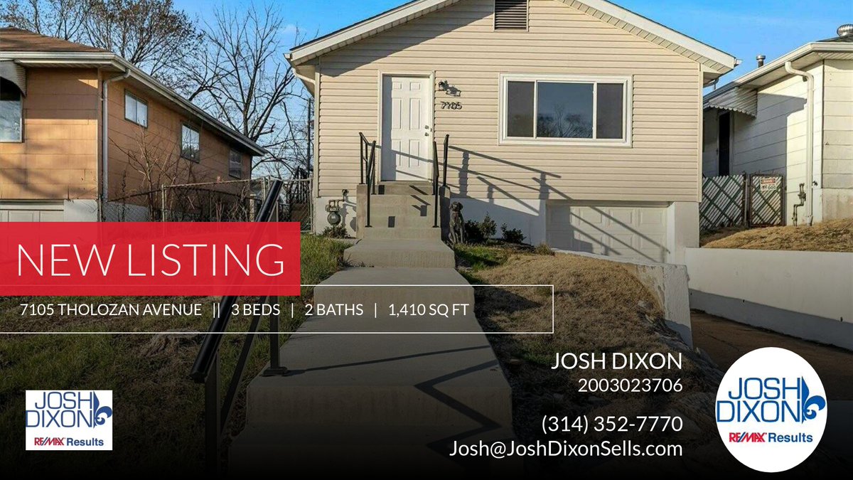 JoshDixonSells's tweet photo. 📍 New Listing 📍 Take a look at this fantastic new property that just hit the market located at 7105 Tholozan Avenue in St Louis. Reach out here or at (314) 352-7770 for more information!

Listed by Jim Potterfield

Josh Dixon - R... https://t.co/ukq5OXZkBT https://t.co/6OD1GOAga5