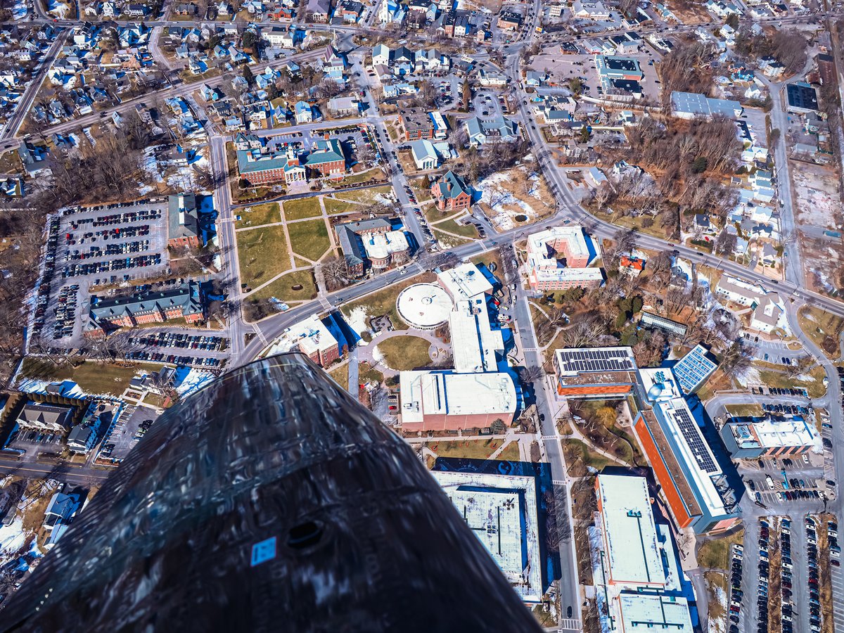 when your students take photos of campus from their “classroom” 🤯 📸 + ✈️ Zachary Allen, ‘24