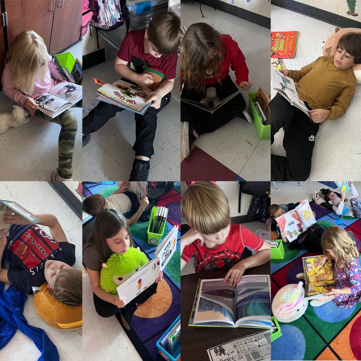 MsWright_2nd's tweet photo. It’s JC Reads week and we really enjoyed reading with our stuffed buddies!! 📚📖 https://t.co/oLKamFqMvR