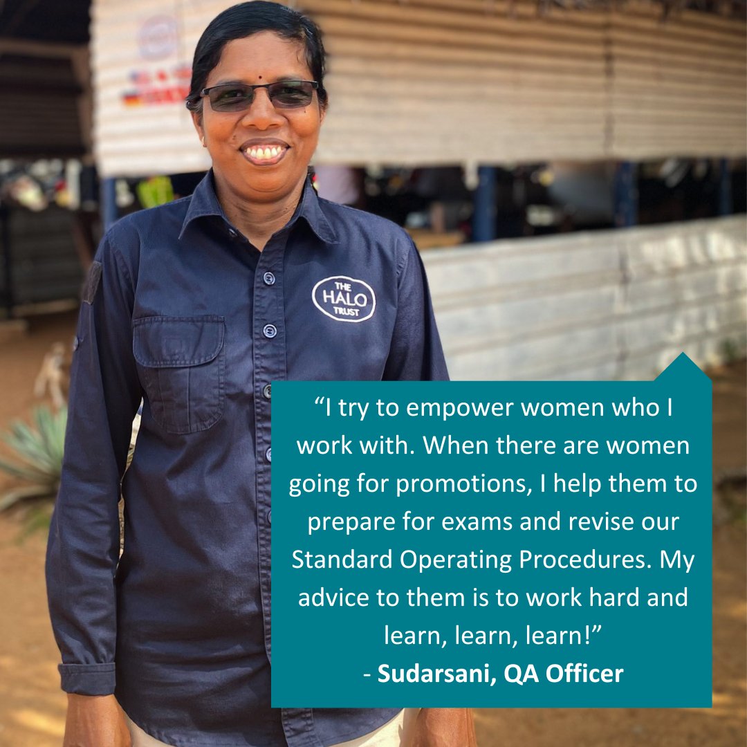 TheHALOTrust's tweet image. Meet the women of HALO Sri Lanka 🇱🇰, working hard every day to make their communities safe. Self-belief and determination not only help achieve your own goals, but paves the way for other women to do the same. ✊ 

#InternationalWomensDay #IWD2024 #InspireInclusion