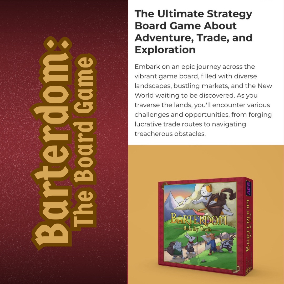 AfterGateStd's tweet photo. Get ahead of the curve with the latest buzz from Barterdom! 🌟 Secure your spot now for only $1 and unlock exclusive previews of card designs, characters, and beyond. Don't miss out! LINK IN BIO. #Barterdom #ExclusivePreview #AGS #AfterGateStudios #newgame #cardgames #boardgames https://t.co/kz0X2bCvsI