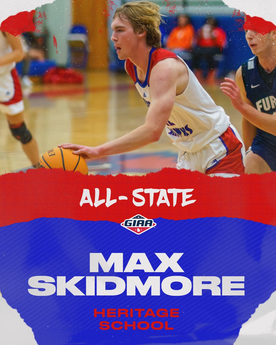 Congratulations to senior guard, Max Skidmore, for making the Class 3AAA GIAA All-State Team! #ProtectTheNest 🔵🔴🏀 <a href="/maxskidmore12/">Max Skidmore</a>