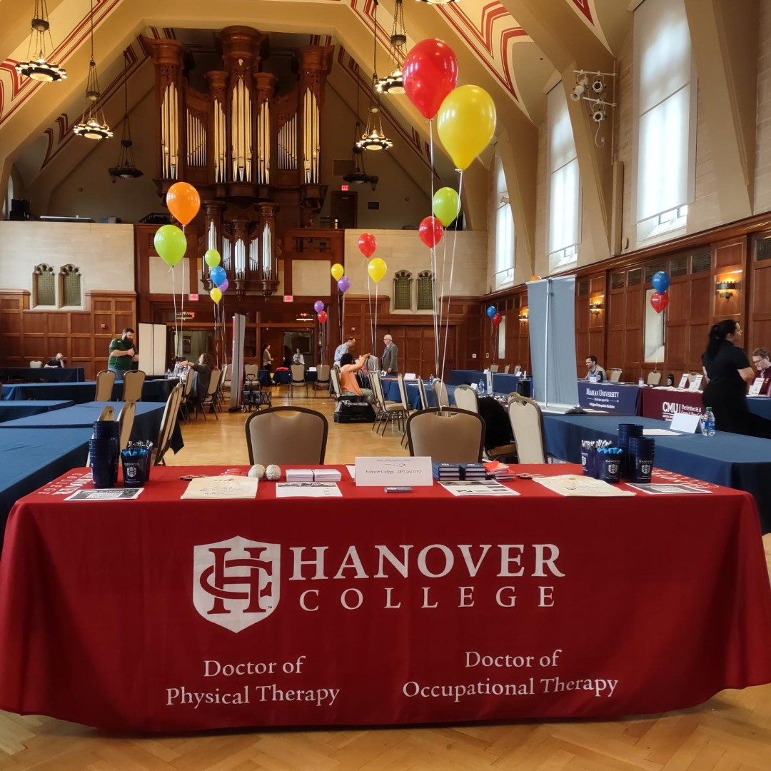 🌟 Had a great time listening to Garnet Tipton's talk on Hanover's OTD &amp; DPT programs at IU Health Fair! 🎓 He gave great insights into our innovative paths in OT &amp; PT! 👋 #HanoverOTD #HanoverDPT #HealthFair 🌟
