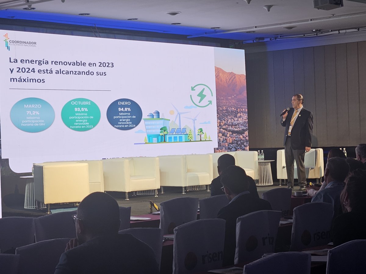 coord_electrico's tweet image. Sobre récords de energía renovable en #Chile, la necesidad de incorporar infraestructura que otorgue fortaleza de red y rol del almacenamiento estuvimos exponiendo en #Energyear 

Revisa toda nuestra estadística en sge.st/hUpAti3