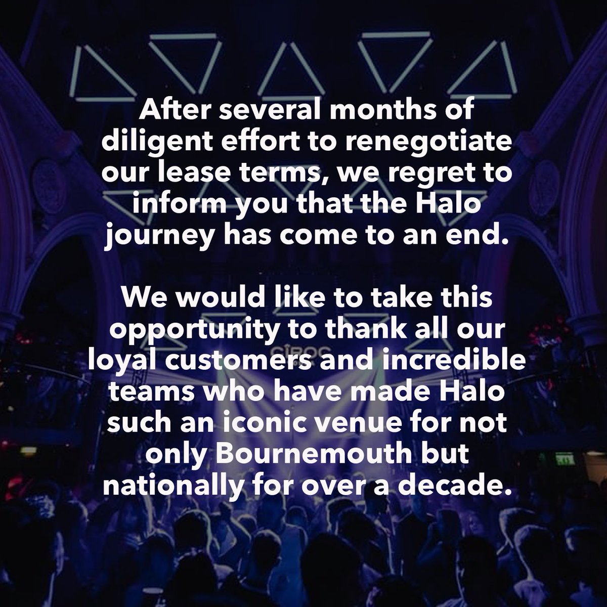 Halo Bournemouth tweet media