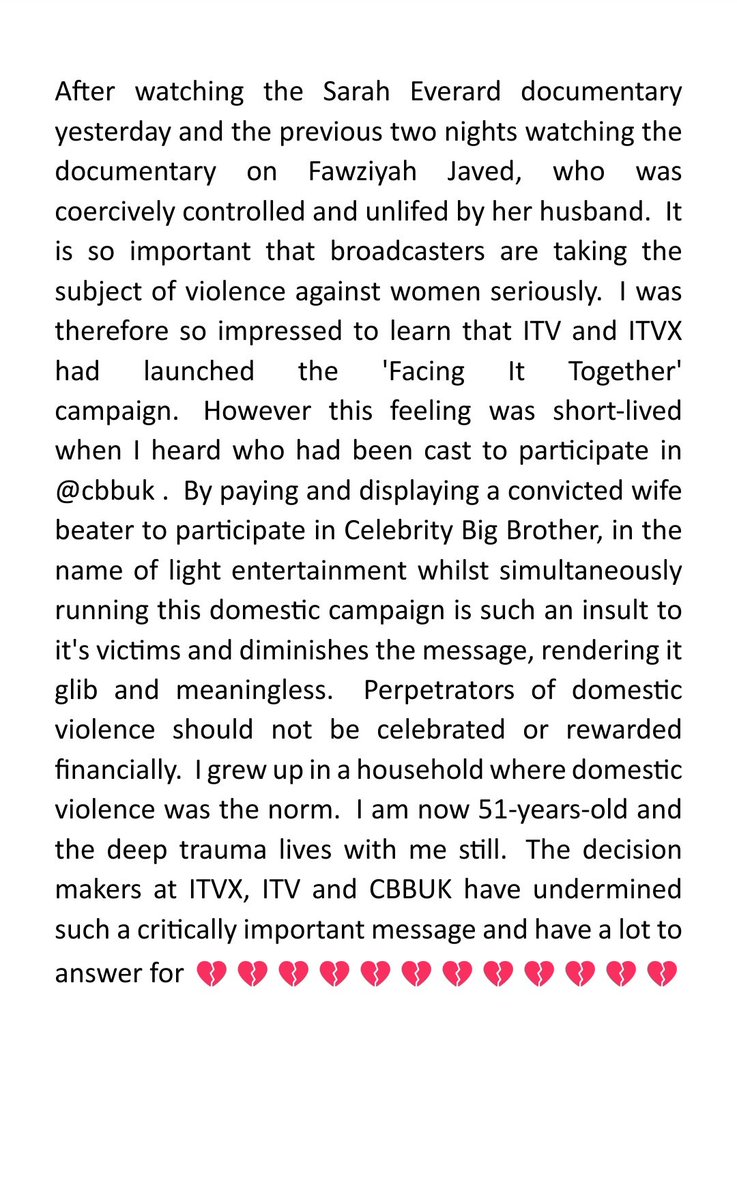 BugJune1972's tweet photo. @ITV @ITVX @bbuk @RefugeCharity @womensaid #DomesticViolence #FacingItTogether #CelebrityBigBrother #CBBUK #GaryGoldsmith https://t.co/RvcdeMTiBg