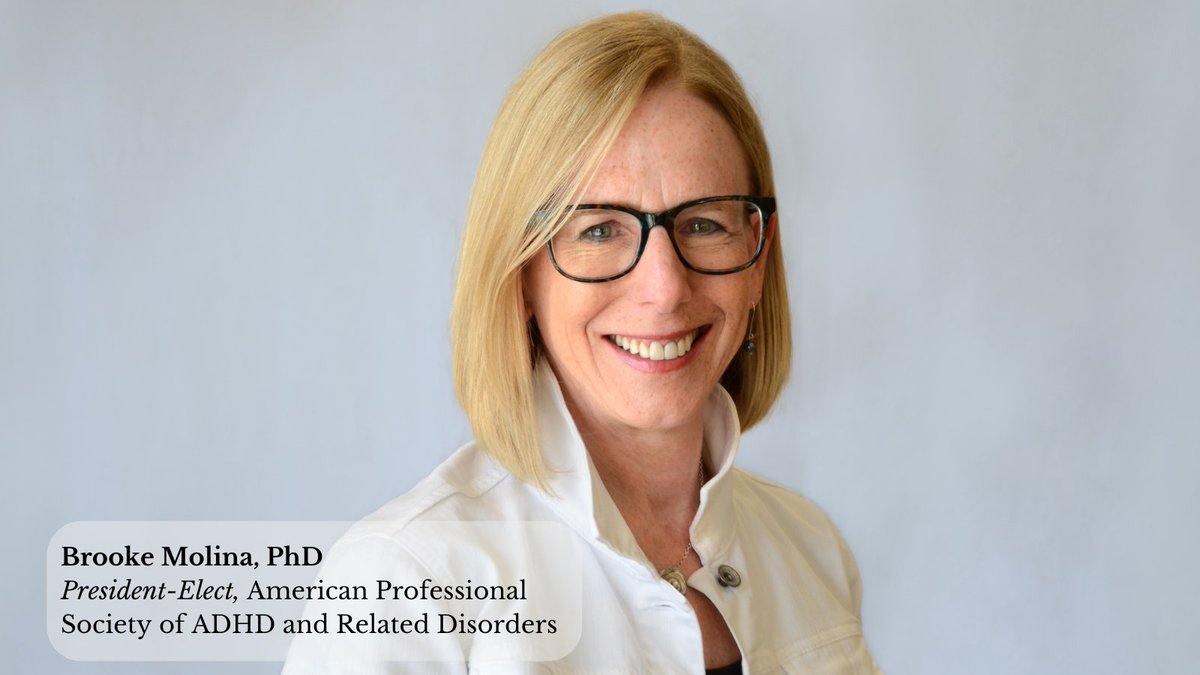 Congratulations to Brooke Molina, PhD, president-elect of the American Professional Society of ADHD and Related Disorders (APSARD)! Dr. Molina is an internationally recognized expert in the etiology, course, and treatment of alcohol/drug abuse & ADHD. bit.ly/3P9rSRz