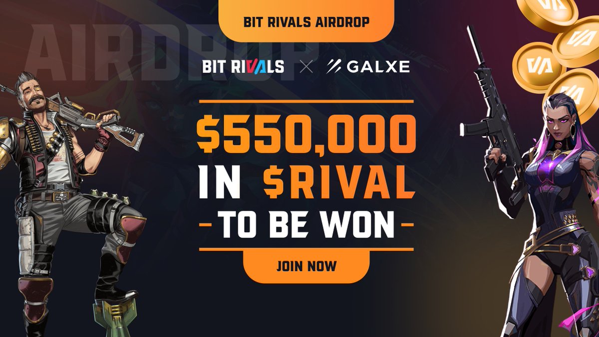 🎮Calling all gamers! #Galxe is your arena to earn a slice of our massive $550,000 $RIVAL airdrop. 🏆 Connect, compete, and conquer. Are you game? #BitRivals #airdrop

➡️ galxe.com/BitRivals/camp…