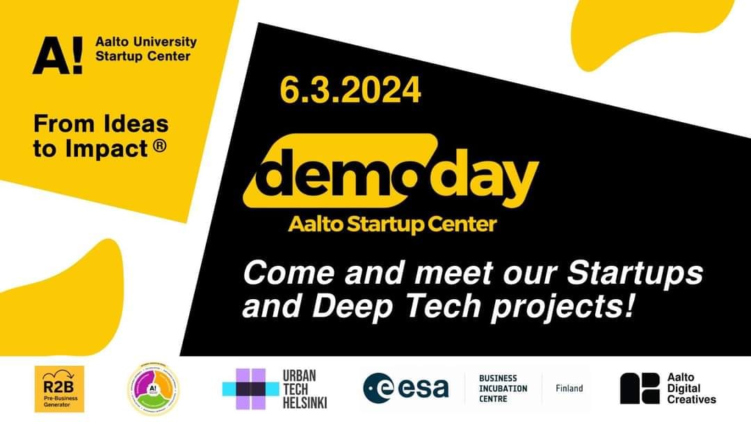 To promote our company, <a href="/NinjaLABO/">ninjalabo</a>, I participated in the Demo day of <a href="/startupc/">Aalto Startup Center</a>, where I happened to meet Mikko Terho, a great reunion. Also I met Tero Blomqvist right after that. Big nostalgia for me at <a href="/nokia/">Nokia</a> time, more than 12 years.
#FromIdeaToImpact #esa #esabic