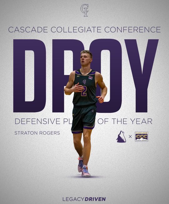 ‼️DEFENSIVE PLAYER OF THE YEAR‼️

Congrats <a href="/stratonrogers/">straton</a> on being named  the CCC Defensive Player of the Year.
#ComeWinWithUs #LegacyDriven