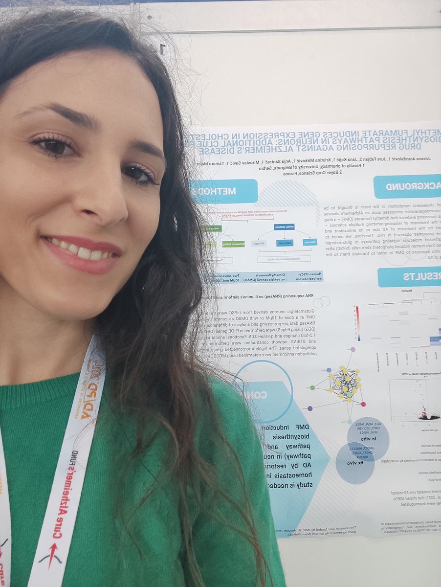My first time ever at @adpdnet conference, and I am enjoying it 💜 come check out my poster (number 014) if you are interested in #drugrepurposing in #Alzheimersdisease and #cholesterol metabolism in brain #adpd2024