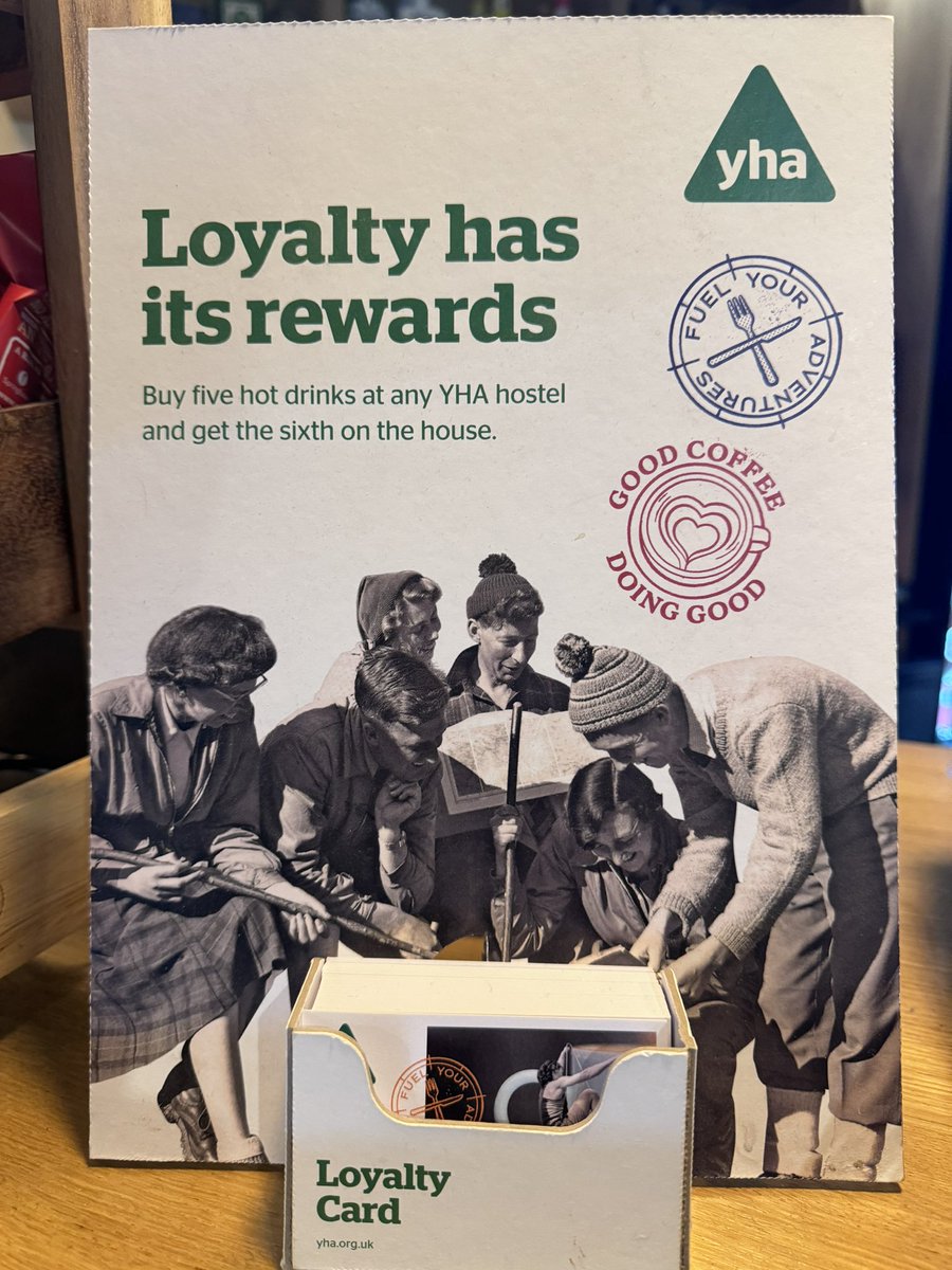 Why not pop by for a cuppa at Trafford Hall, ask for a loyalty card to get your 6th hot drink free. Followed by a walk around our grounds 🥾 #coffee #cake #yhachestertraffordhall #loyalty #chester #cheshire #yhalivemore