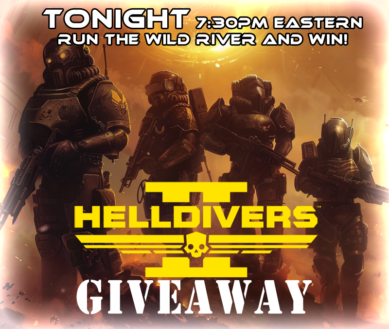 Want Helldivers 2? Been itching to play it? Well, we have your fix! Tonight we give away TWO copies of Helldivers 2! Ride the Wild River and you could win! twitch.tv/twofrothybeards - 7:30pm Eastern on Twitch! #Helldivers2 #TwoFrothyBeards #twitchstreamer