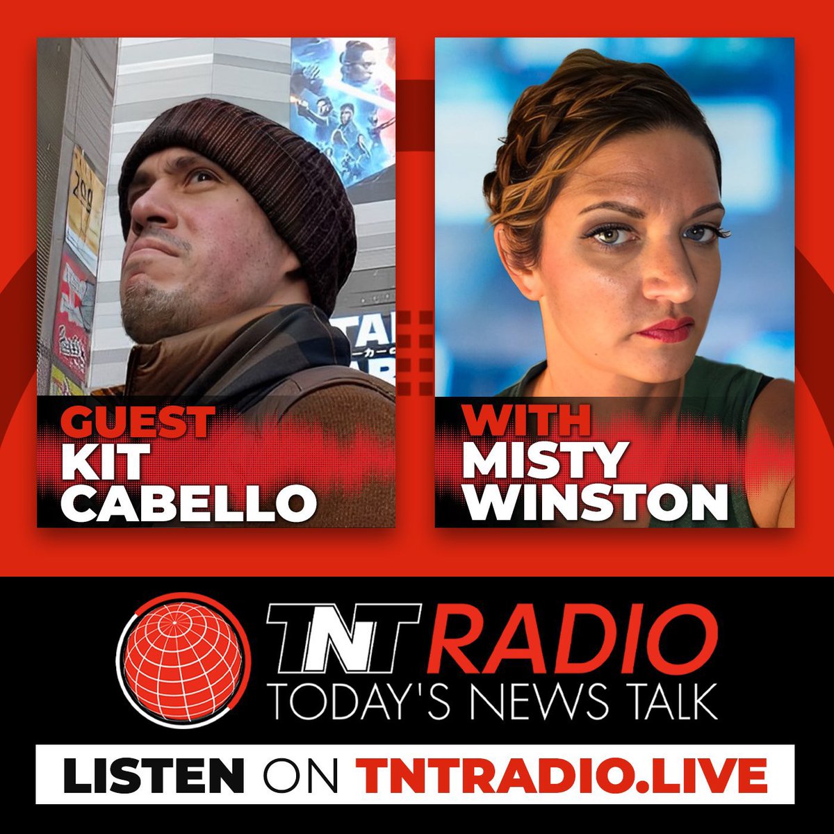 JOIN KIT CABELLO ON ‘THE MISTY WINSTON SHOW!’ 
5PM NY / 8AM BRISBANE / 10PM LONDON. 
@SarcasmStardust @IndieMediaToday @ReefBreland @KitCabello @tntradiolive