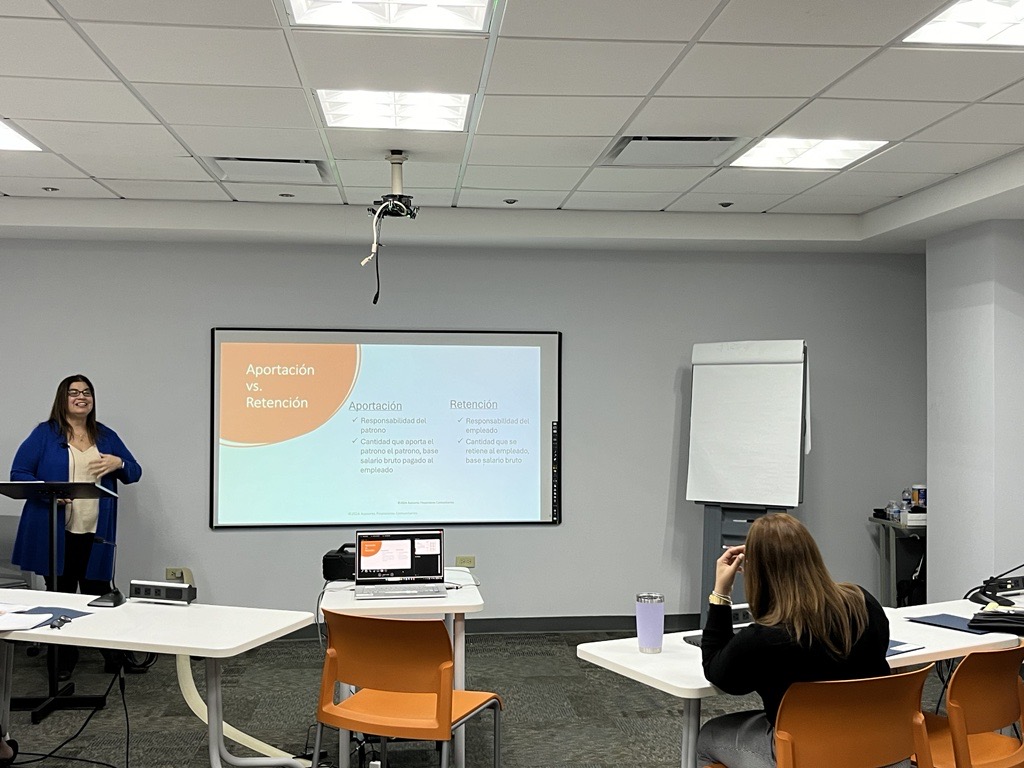 Hoy tuvimos el taller de Planillas Trimestrales paso a paso desde su preparación hasta su radicación. 
Agradecemos a nuestra talentosa instructora, Agdimercés Rivera.

¡Qué gran oportunidad para aprender y crecer juntos! 

#SomosAFC #FortaleciendolasOSFL