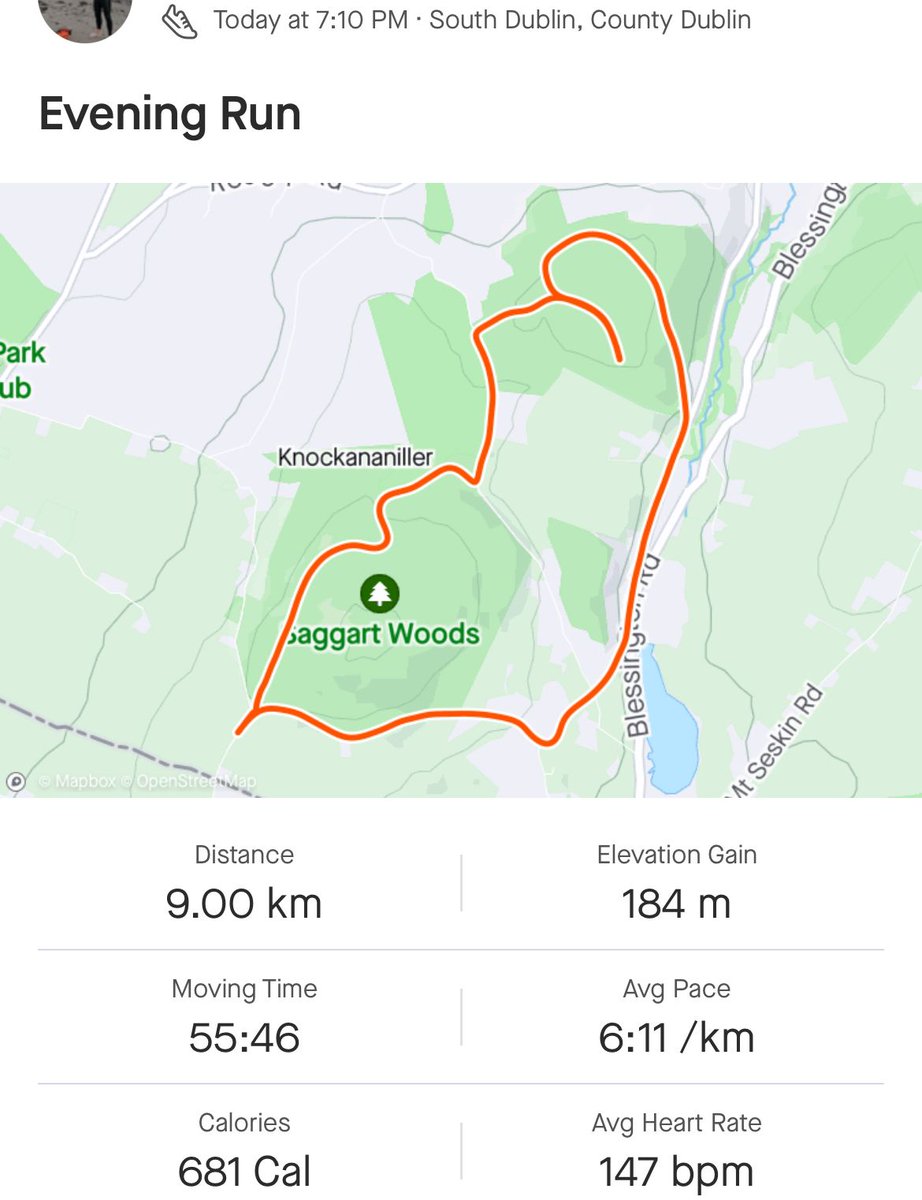 Connect4Project's tweet photo. Nice little trot around slade we took on a few hill challenges tonight #runwithrob @ActiveSouthDub https://t.co/ujLYid56CS