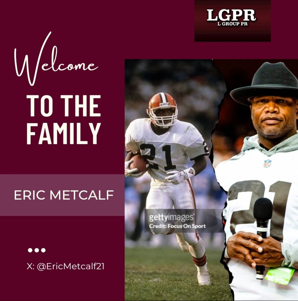 LGroupPR's tweet image. Excited to welcome this former All-Pro RB-WR, @EricMetcalf21 to the #LGroupPR family... Looking forward to all that we have planned...
#EricMetcalf