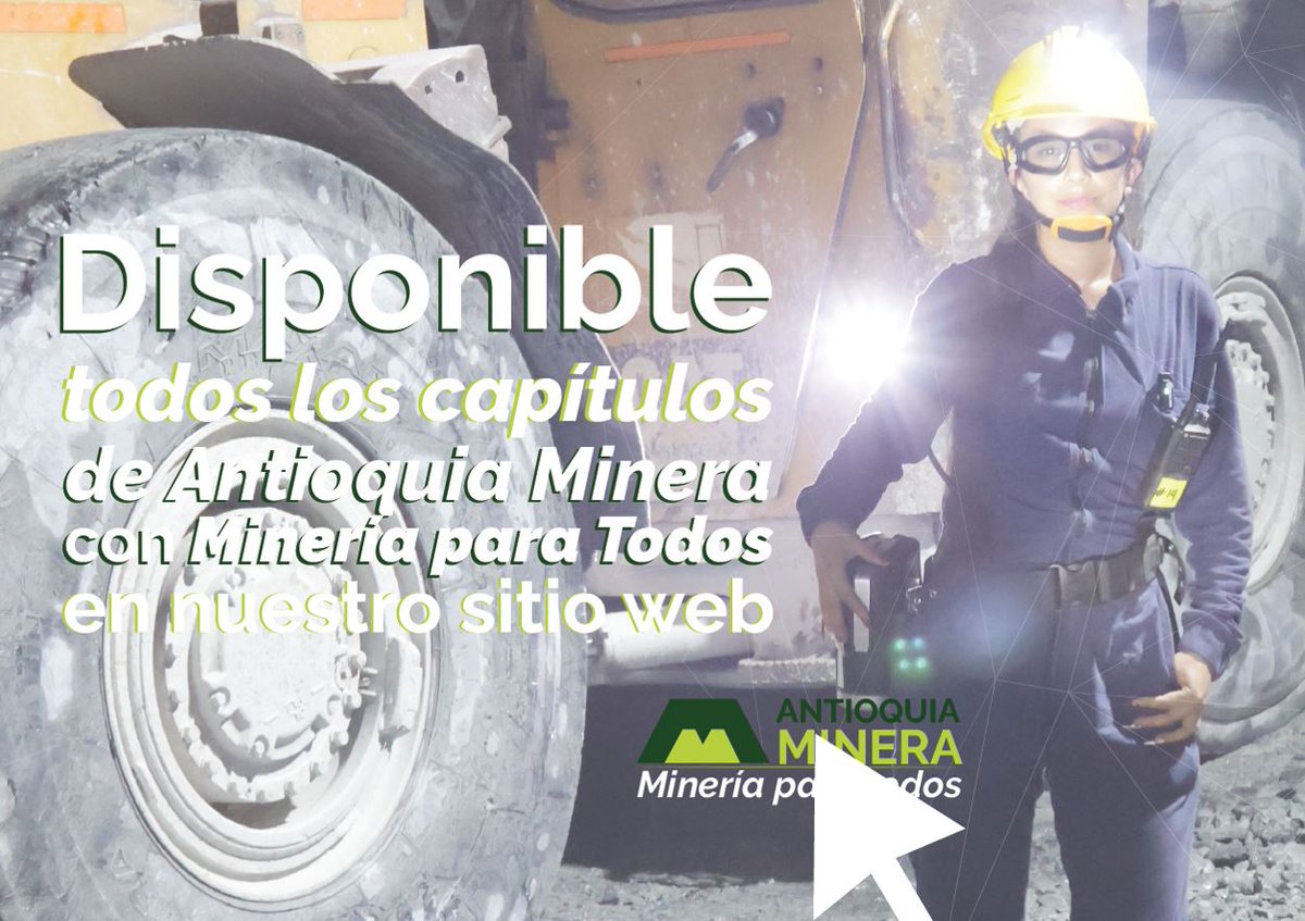 Ya está disponible en nuestro sitio web, todos los episodios de #AntioquiaMinera con #MineríaParaTodos Visita antioquiaminera.co solapa de Temporadas. Comparte estos contenidos y juntos sintámonos orgullosos por la industria minera y de cómo esta es un engranaje importante…