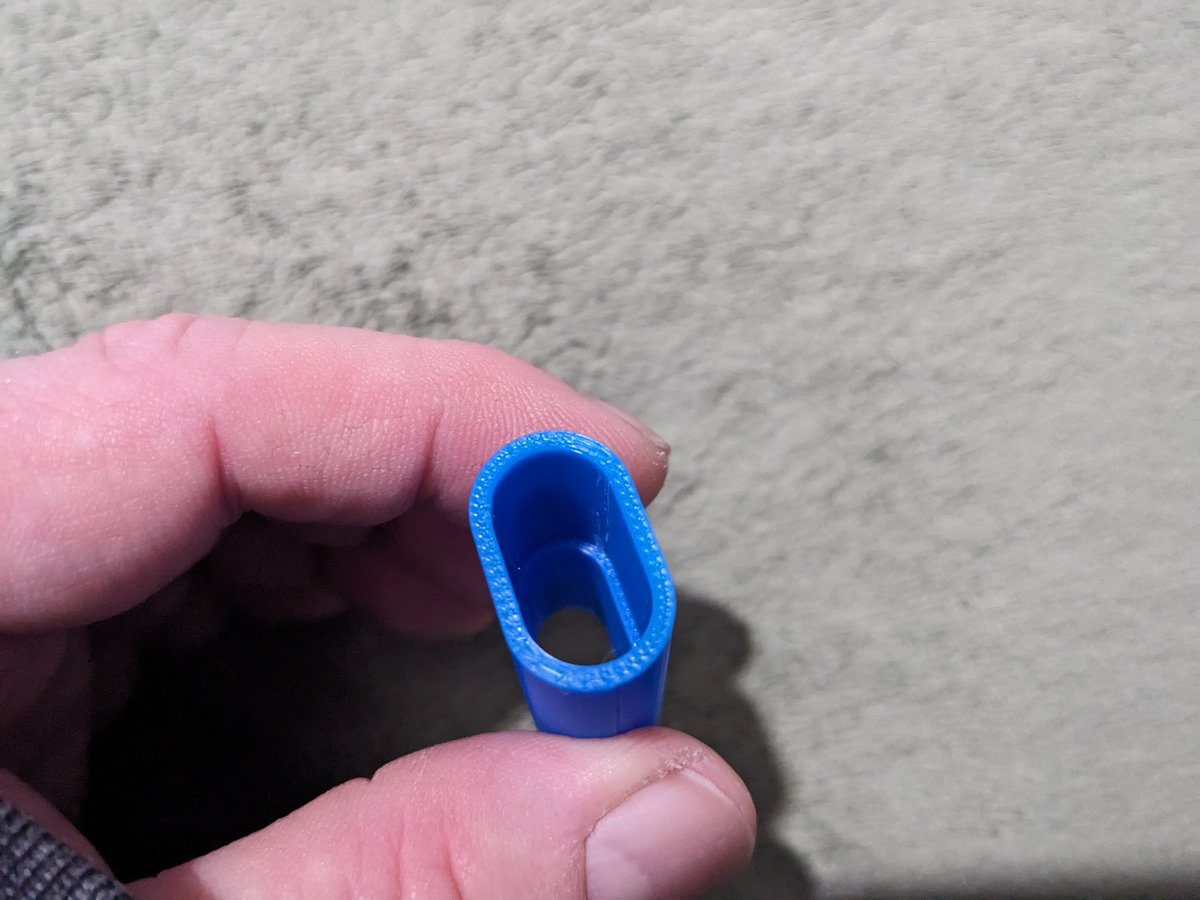 VectorRoll's tweet image. A simple print to fix a simple problem.
These low cost curtain rods don&apos;t hold a lot of weight. Especially when adjusted to their maximum length.
So
I designed &amp;amp; #3DPrinted a little sleeve that will keep it from bending and falling apart. 
#PracticalPrinting