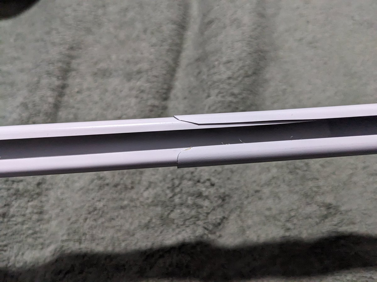 VectorRoll's tweet image. A simple print to fix a simple problem.
These low cost curtain rods don&apos;t hold a lot of weight. Especially when adjusted to their maximum length.
So
I designed &amp;amp; #3DPrinted a little sleeve that will keep it from bending and falling apart. 
#PracticalPrinting