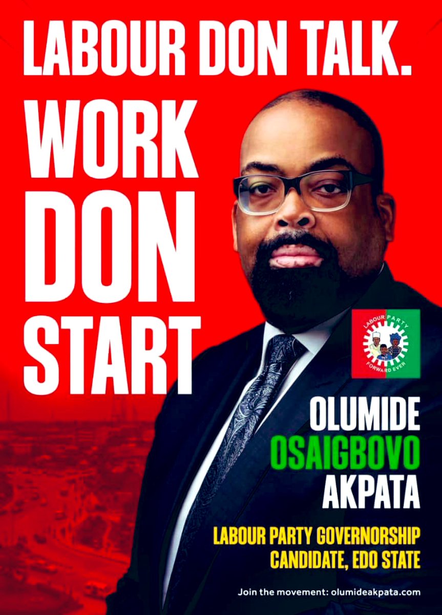 #Obidient Let’s Support & Vote For Olumide Akpata For Edo State Governor. 
#ObidientMovement