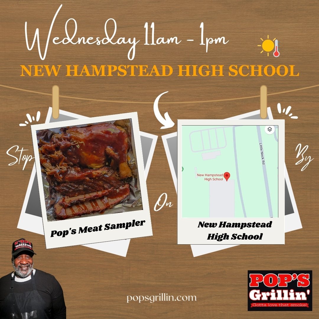 PopsGrillinFans's tweet image. 📢 TODAY will be fun

We are at New Hampstead High School today. We are looking forward to seeing you all. 

Wednesday, 3/6/24
  1. New Hampstead High School 
  @rise_phoenix_pride
  11 AM - 1 PM
  2451 Little Neck Rd, 
  Bloomingdale, GA 31302

#foodtruck #foodie #popsgrillin