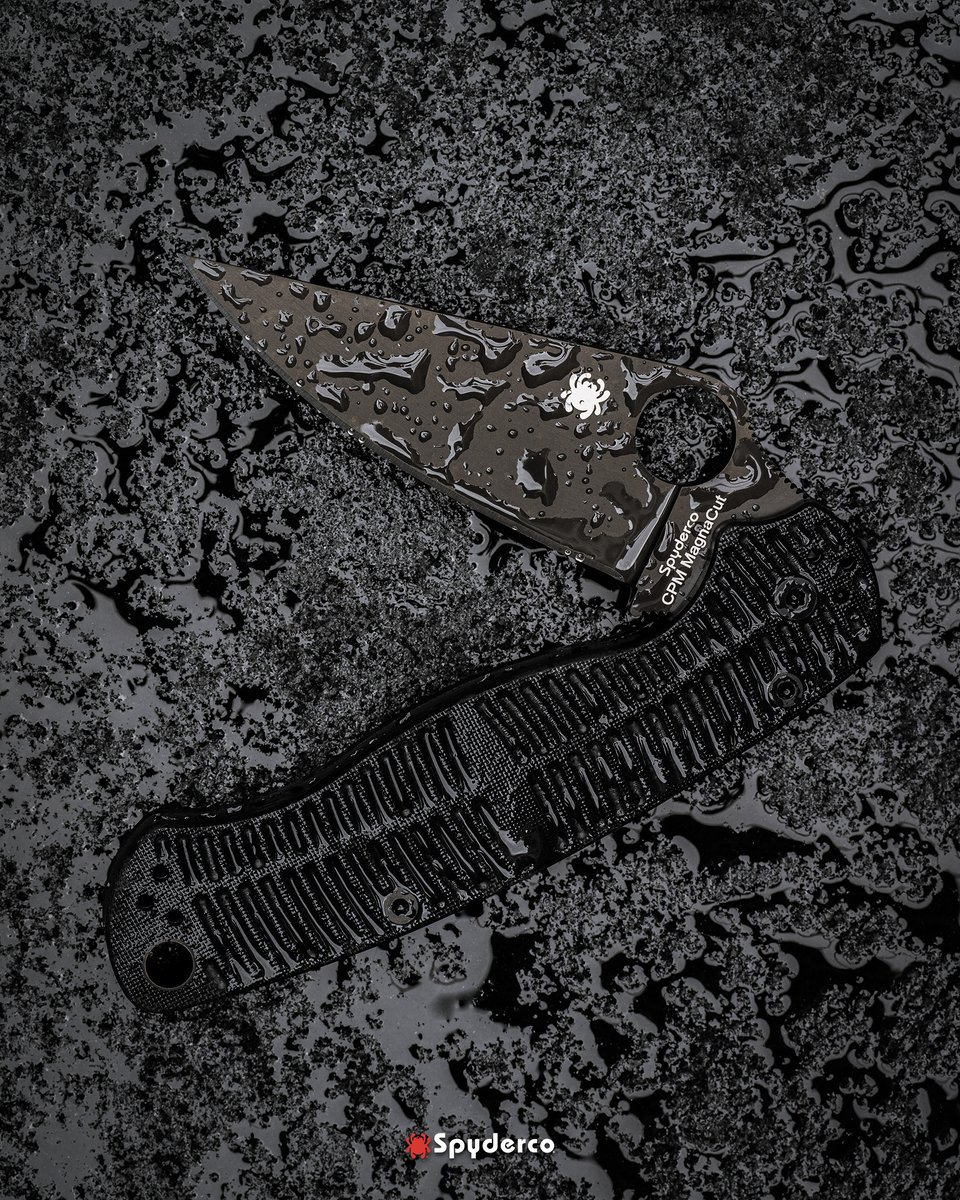 SpydercoKnives's tweet image. NOW SHIPPING - Para Military® 2 Salt® Black G-10 CPM MagnaCut® Black Blade!

#Spyderco #SpydercoKnives #ParaMilitary2Salt