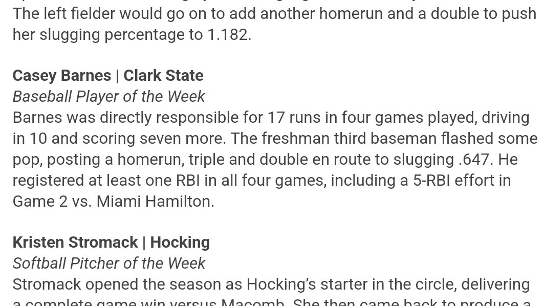 Casey_Barnes23's tweet photo. Great first week of college baseball!!
Excited for week 2 https://t.co/lF3vlhlmmP