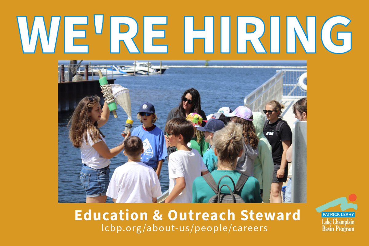 We are seeking 1-2 creative and enthusiastic stewards to assist with education & outreach activities during the summer of 2024. Stewards will support LCBP's Resource Room at the ECHO Leahy Center, expand outreach programming, and more! Learn more at lcbp.org/about-us/peopl…