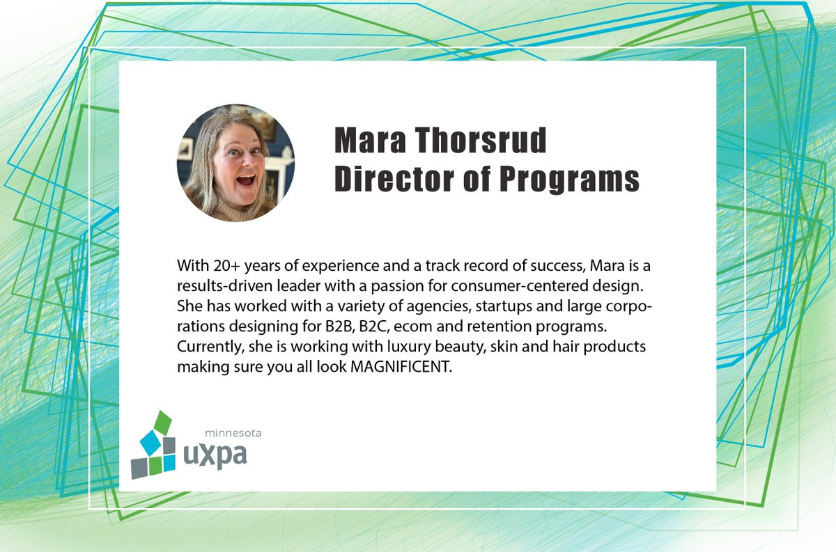 Introducing UXPA Director of Programs... Mara Fraser Thorsrud