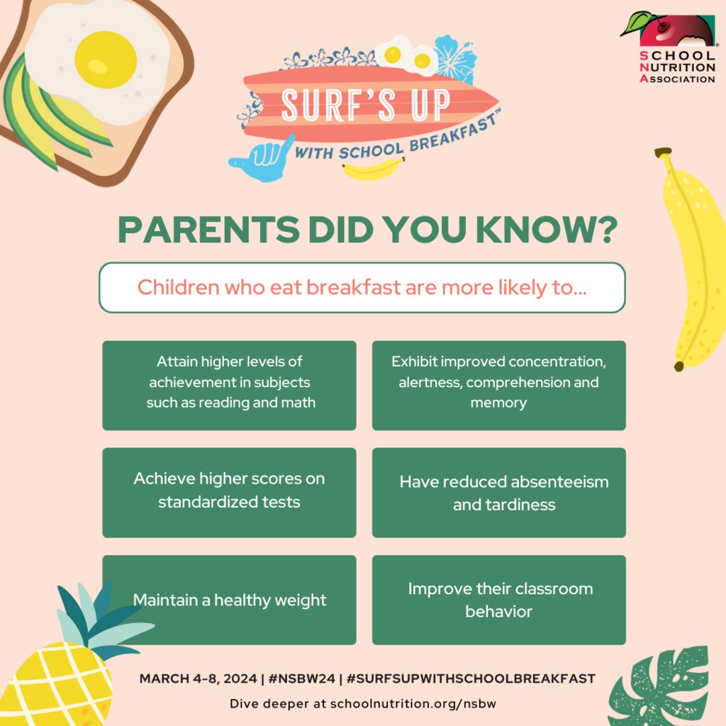 ib327schools's tweet photo. It is National School Breakfast Week! We want to highlight breakfast's critical role in supporting student learning and development. We proudly offer a breakfast program at IB and appreciate our school nutrition staff for ensuring our kids have a nutritious start to their day! https://t.co/SLdrvUBLyk