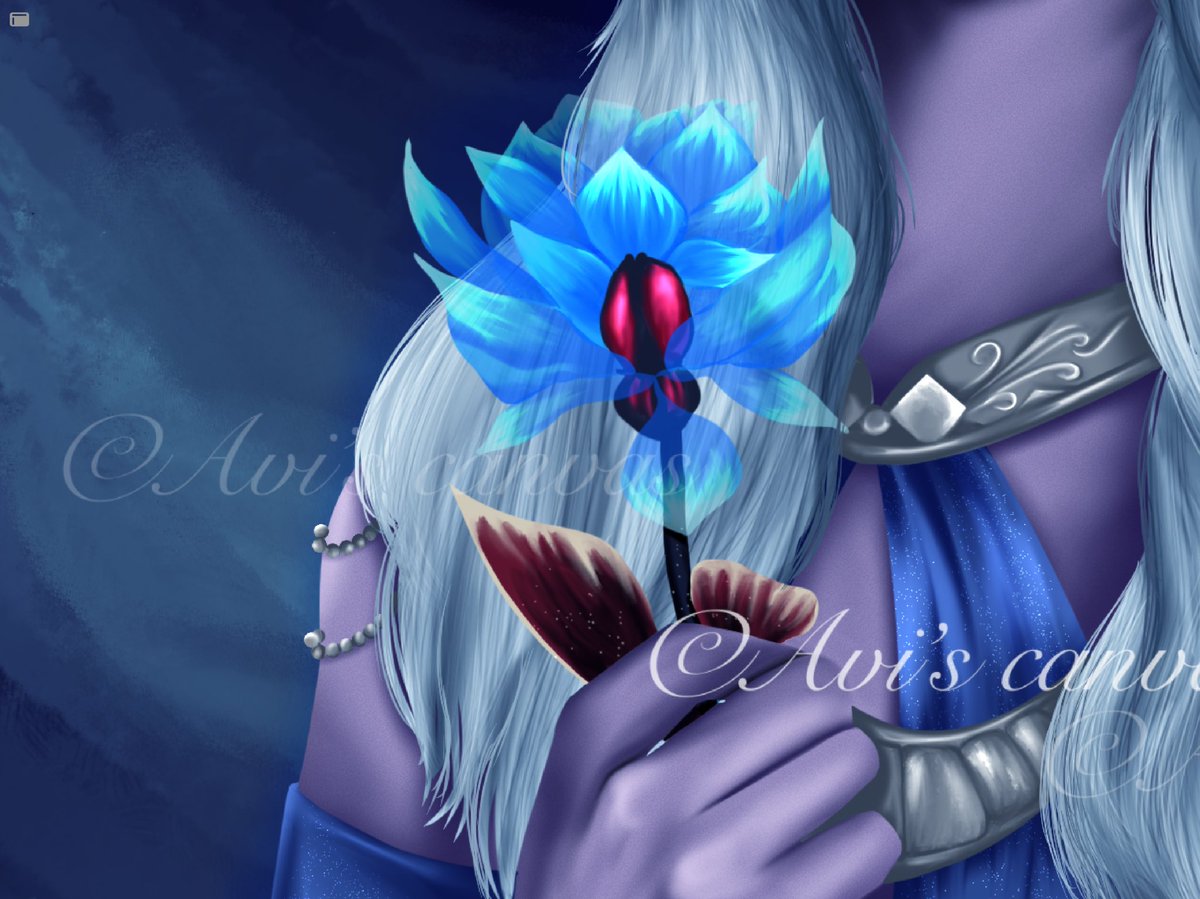 Thank you so much for giving me the to work on your beautiful Druid <a href="/LadyFellendar/">Luna 🌙</a>! Absolutely loved to work on her 💚