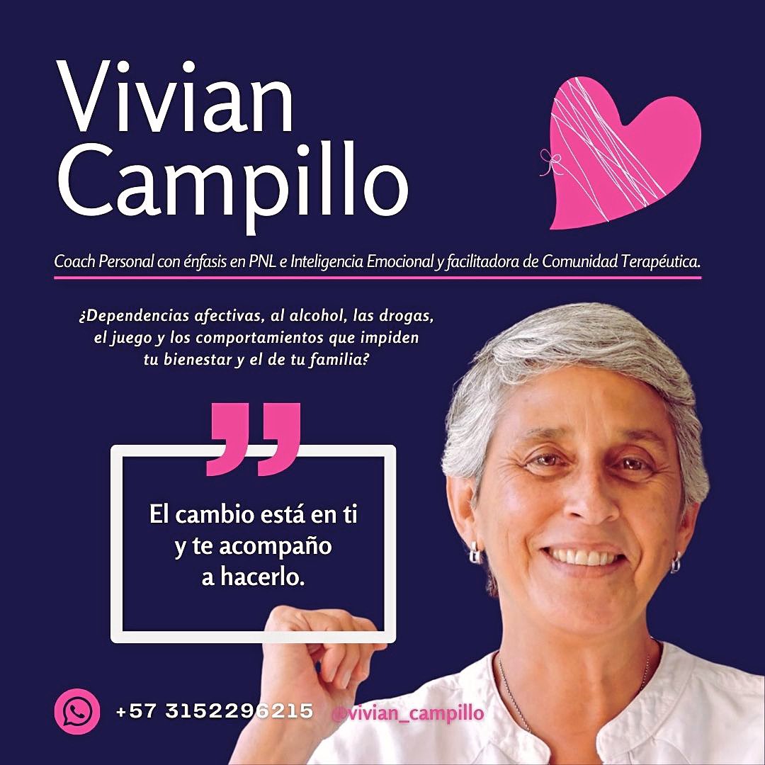 Cuando conté sobre mi recuperación de una adición, muchos me preguntaron ¿quien la ayudo? Hoy mi terapeuta Vivi, me autorizó compartir su información. A quien le pueda servir 🙏🏻