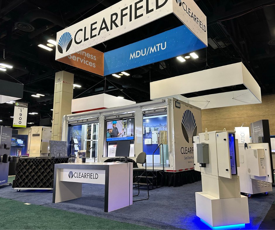 ClearfieldFiber's tweet image. Last chance to join Clearfield @NRECANews #TechAdvantage booth 1805! Walk through our newly designed product trailer, investigate our active cabinets and see the new flat packed CraftSmart Fiber Protection Vault tinyurl.com/mun7jcs5 #TechAdvantage24