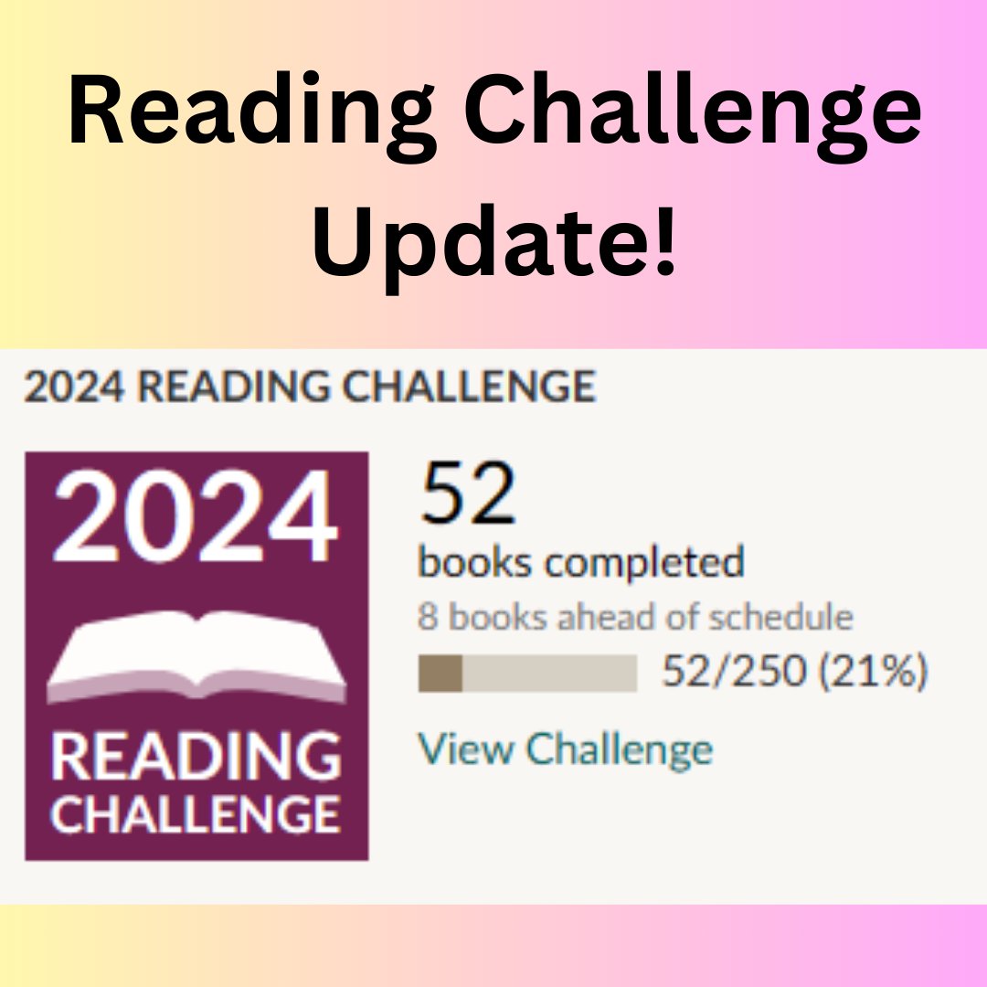 I'm at 21% of my reading goal for 2024 :) Are you keeping up with your reading? Share your update! #amreading #reading #books #kidlit #education #library #librarian #goals