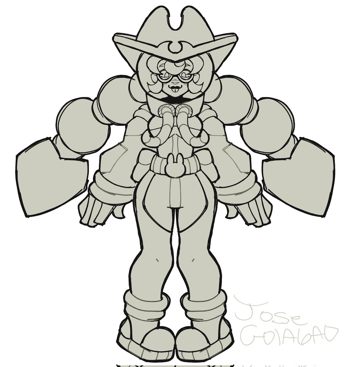eu tentei desenhar meus oc's no estilo do brawl star