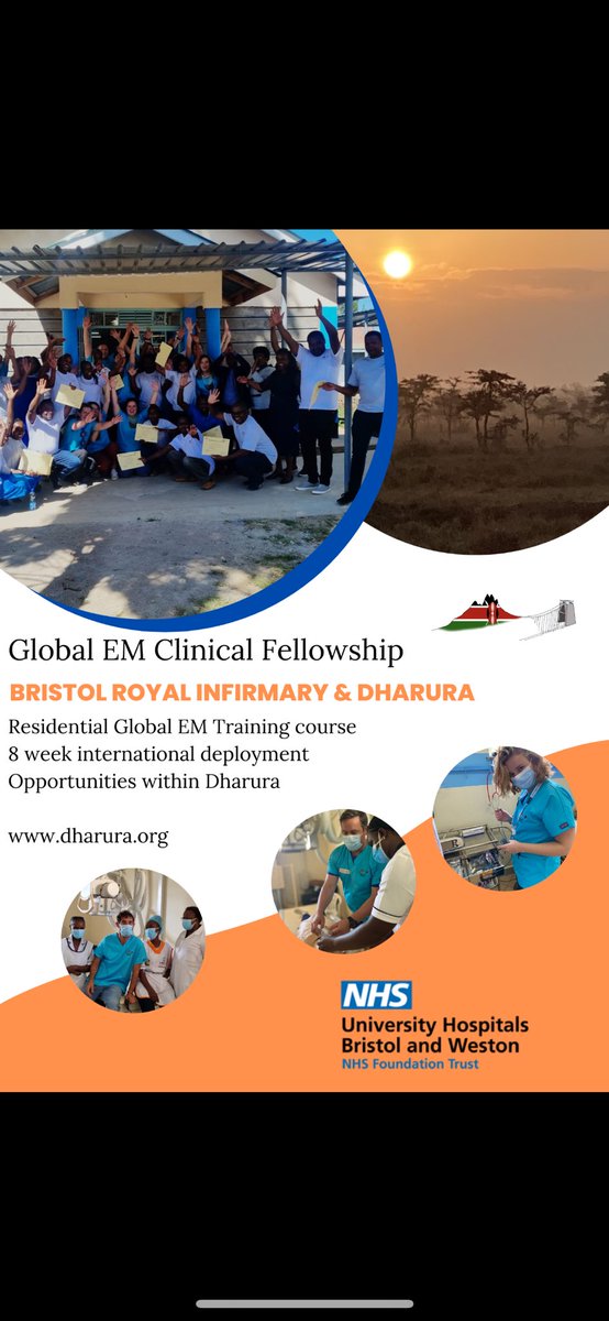 It’s that exciting time of year when we recruit to our world famous Global Emergency Medicine fellowships for August 2024! More info at dharura.org or happy to be contacted directly healthjobsuk.com/job/UK/Bristol…