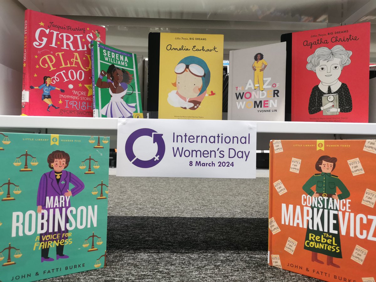 corkcolibrary's tweet photo. #BandonLibrary are looking to #InspireInclusion this International Women’s Day! When you’re visiting the library over the next few days, make sure and browse our #IWD2024 displays to find stories of women who are sure to inspire you!
@CorkCountyCouncil
@LibrariesIreland https://t.co/PzWIRuUbFl