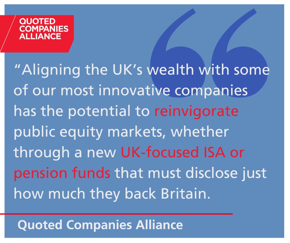 'Aligning the UK’s #wealth with some of our most innovative companies has the potential to reinvigorate #publicequity markets, whether through a new UK-focused #ISA or #pension funds that must disclose just how much they back #Britain.