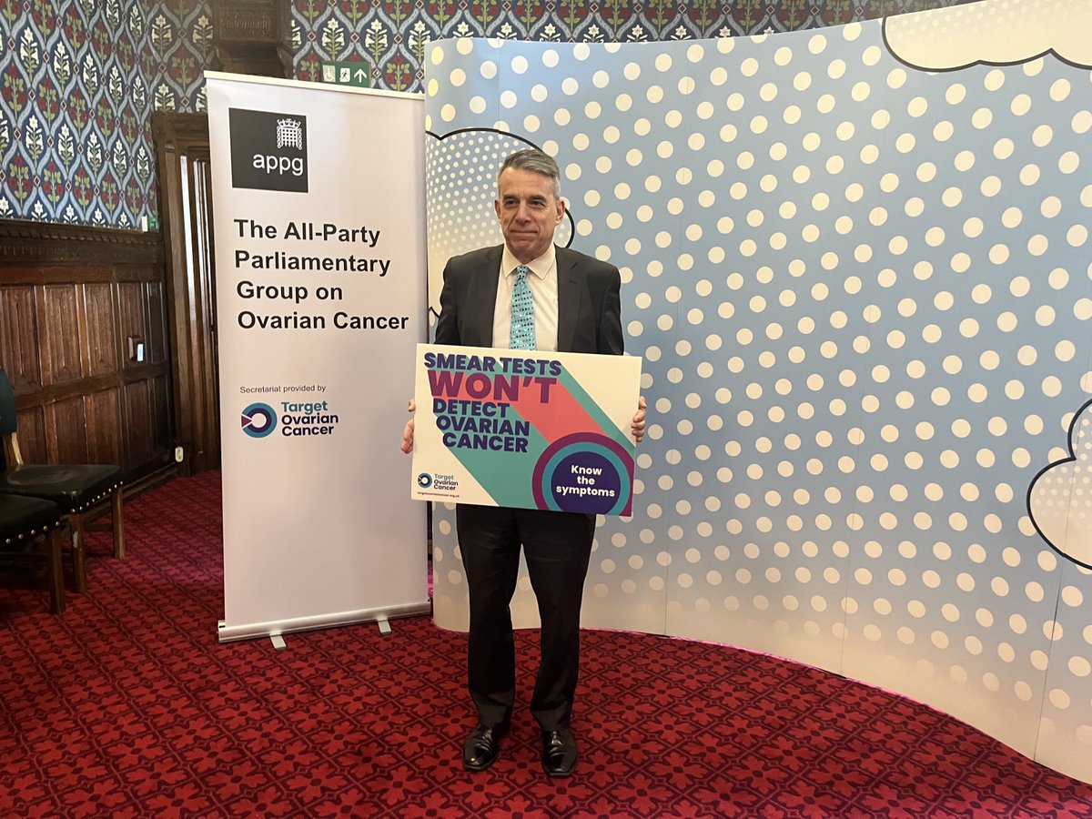 Thank you to MPs <a href="/JulieMarsonMP/">Julie Marson</a>, <a href="/JeffSmithetc/">Jeff Smith</a> and @Kate_HollernMP for becoming #TealHeroes today to help raise awareness of the symptoms of #ovariancancer. 
We need to transform early diagnosis. #OvarianCancerAwarenessMonth