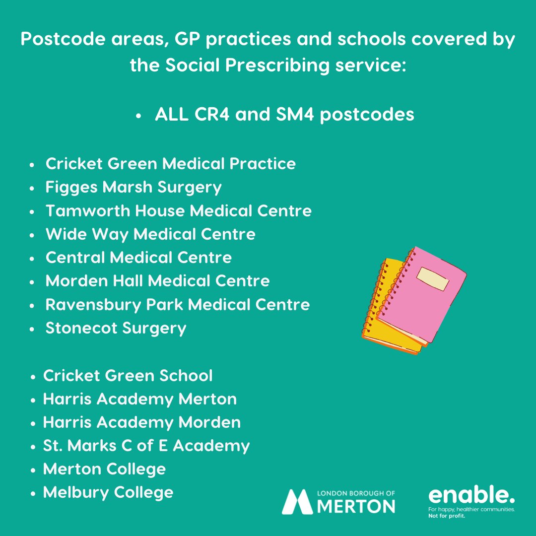 Enable Health and Wellbeing (@enablehw) on Twitter photo Managing stress as well as everything else in life is never easy, let us support you with access to a social prescribing link worker.
Click here enablelc.org/cypmerton or email cypmerton@enablelc.org to get in touch.
#merton #wellbeing #support Managing stress as well as everything else in life is never easy, let us support you with access to a social prescribing link worker.
Click here enablelc.org/cypmerton or email cypmerton@enablelc.org to get in touch.
#merton #wellbeing #support