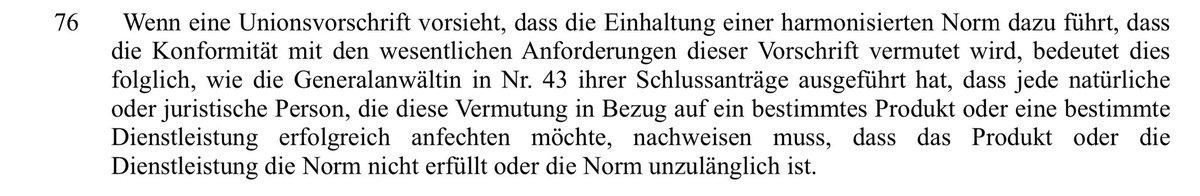 TomKlindt's tweet photo. Mein. Kopf. Haut. Auf. Den. Tisch.
Das steht tatsächlich so in der EuGH-Urteilsbegründung #Malamud. Und daran ist wirklich alles - alles - unzutreffend. Die Vermutungswirkung gilt nur ggü. Marktüberwachungsbehörden; niemals muß eine Person diese „anfechten“.
(*weinend ab*) https://t.co/mazkFGMe7f
