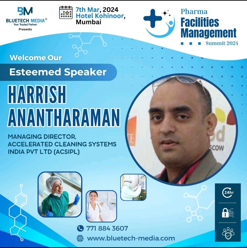 vibasafe's tweet photo. Mr. Harish Anantharama sharing his insights in the Pharma Facilities Management Summit 2024 on the crucial role of facility management in the pharmaceutical Industry. Presented by @BluetechMedia
#PHARMAFM24 #facilitymanagement #pharmaceuticals https://t.co/ngNx4F4SZ6