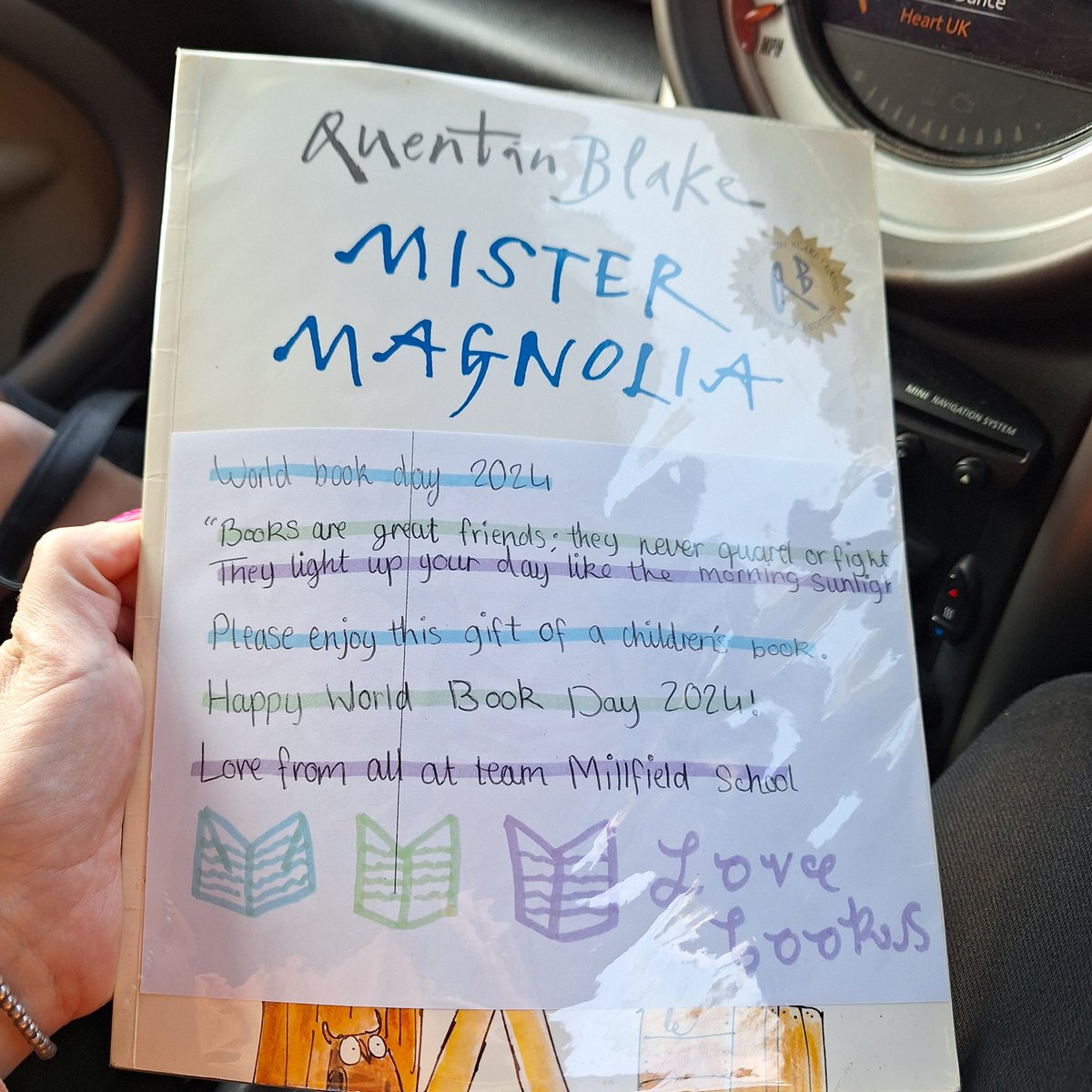 Lovely find by my daughter who starts at <a href="/Millfieldhighsc/">Millfield Science and Performing Arts College</a> next September #WorldBookDay2024 #readingforpleasure #literature #books #secondaryeducation #year6