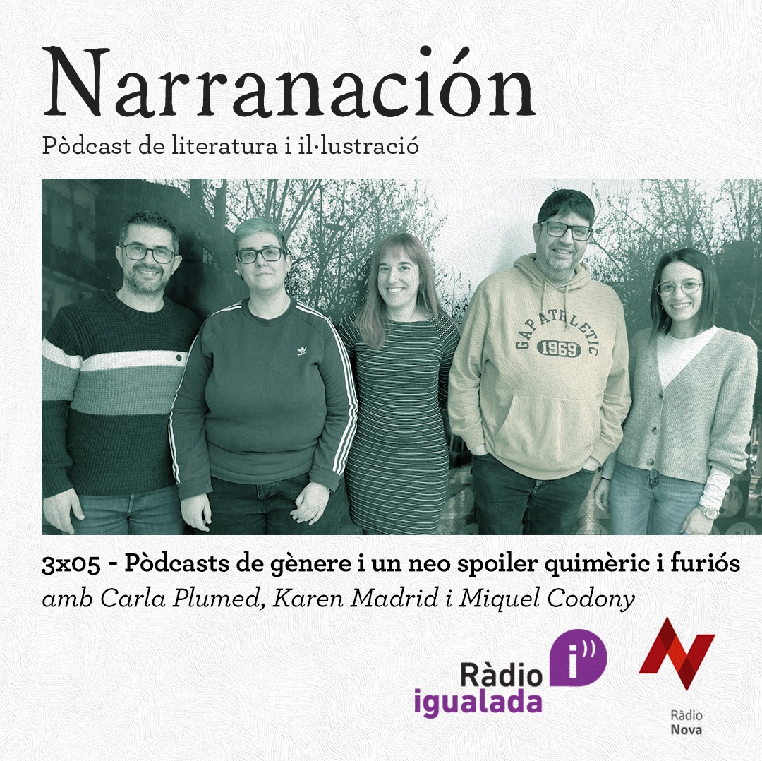 narranacio's tweet photo. Avui no portem un pòdcast. Avui portem un pòdcast de pòdcasts amb unes convidades i un convidat de luxe! Un programa divertit i que cal escoltar amb el bloc de notes al costat. Recomanacions i seccions a granel. 
🔗https://t.co/X2PIZaPwH4

#pòdcast #literatura #cify #fantasia https://t.co/ADIXNTNZWs